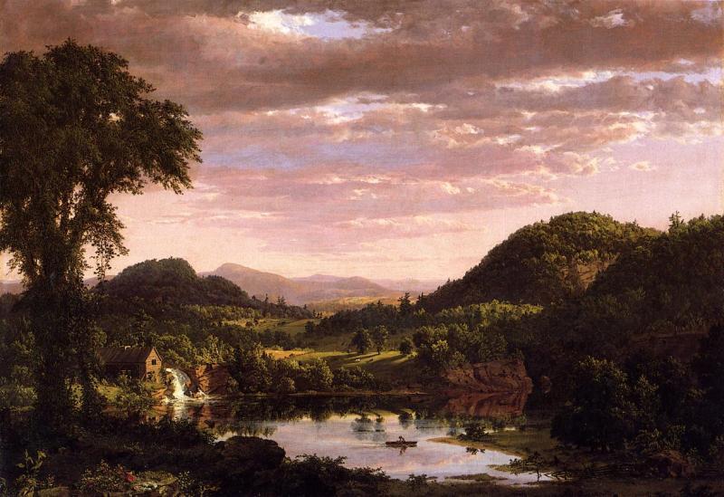Frederic Edwin Church New England Landscape oil painting image